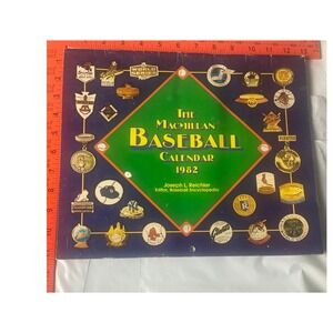 Vintage 1982 Macmillan Baseball Calendar MLB World Series History Retro Sports